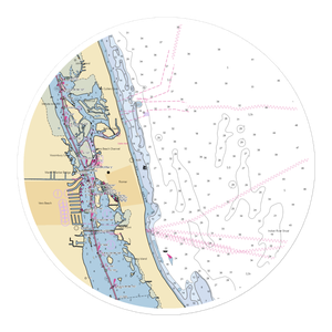 Vero Beach City Marina (Vero Beach, FL) NOAA Chart Sticker