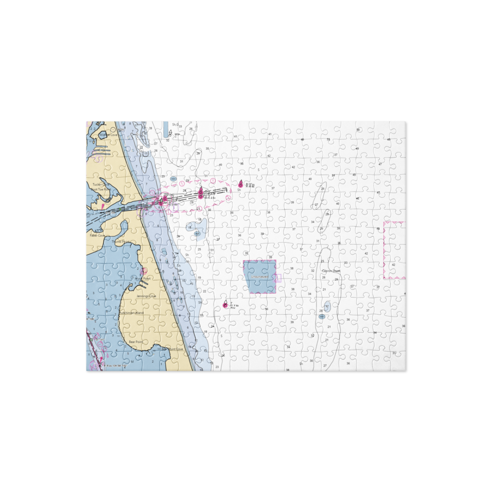 South Bridge Marina & Storage (Fort Pierce, FL) NOAA Chart Jigsaw Puzzle 