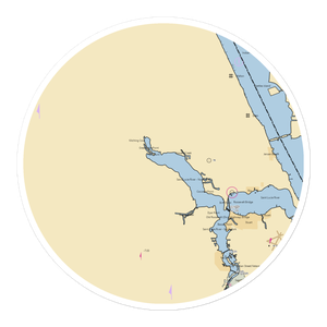 Sandpiper Bay Marina (Port Saint Lucie, FL) NOAA Chart Sticker