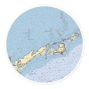 Grassy Key Marina (Key Colony Beach, FL) NOAA Chart Sticker