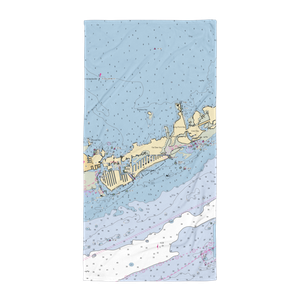 Coco Plum Beach Yacht Club (Key Colony Beach, FL) NOAA Chart Towel