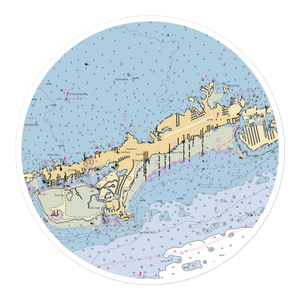 Seascape Motel and Marina (Marathon Shores, FL) NOAA Chart Sticker