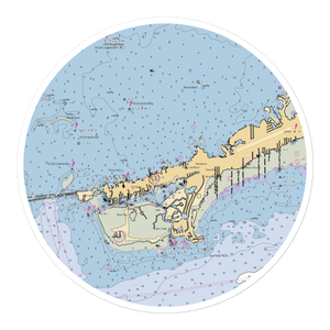 Crystal Bay Resort Marina (Marathon Shores, FL) NOAA Chart Sticker