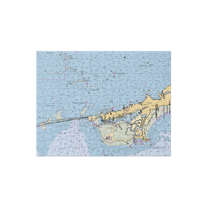 Courtyard Marathon Florida Keys (Marathon Shores, FL) NOAA Chart Jigsaw Puzzle