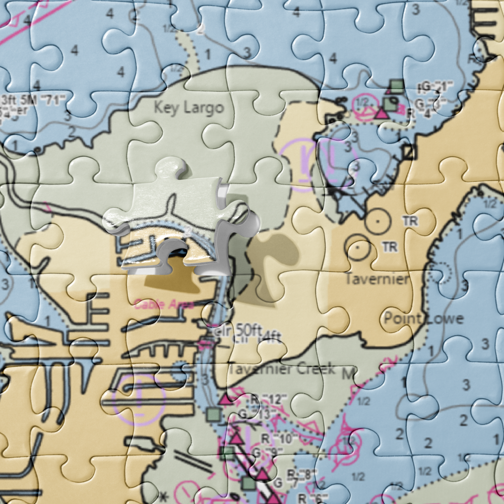 Creekside Inn (Islamorada, FL) NOAA Chart Jigsaw Puzzle 
