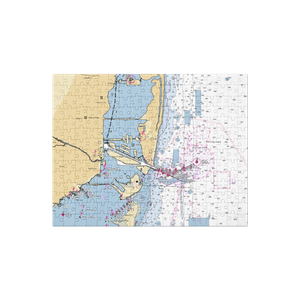 Oceanika Yachts Marina & Brokerage (Miami, FL) NOAA Chart Jigsaw Puzzle