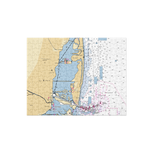 Miami River Hurricane Safe Boatyard (Miami, FL) NOAA Chart Jigsaw Puzzle