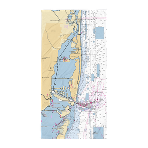 Miami River Hurricane Safe Boatyard (Miami, FL) NOAA Chart Towel