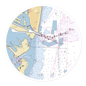 Brickell Place Marina (Miami, FL) NOAA Chart Sticker