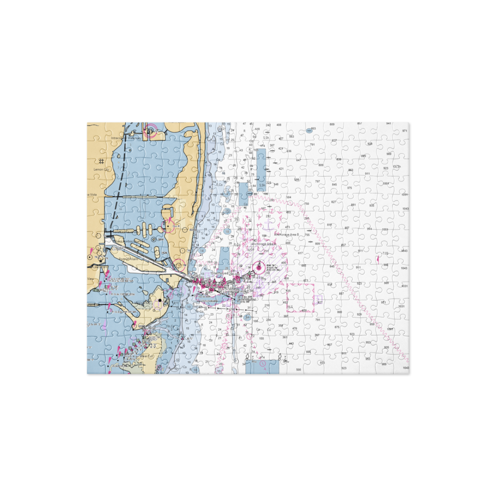 Miami Yacht & Engine Works (Miami, FL) NOAA Chart Jigsaw Puzzle 