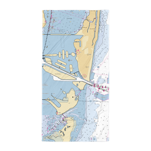 Norseman Shipbuilding Marine (Miami, FL) NOAA Chart Towel