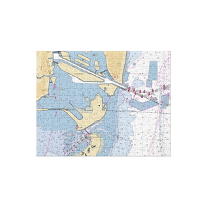 Marine Stadium Marina (Miami, FL) NOAA Chart Jigsaw Puzzle