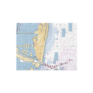 Museum Park Marina (Miami, FL) NOAA Chart Jigsaw Puzzle