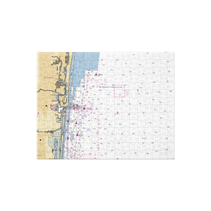 Marina Road Boat Yard (Hollywood, FL) NOAA Chart Jigsaw Puzzle