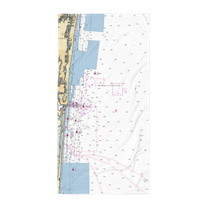 Marina Road Boat Yard (Hollywood, FL) NOAA Chart Towel