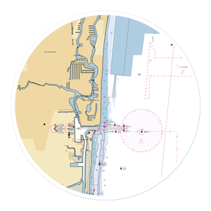 Pier 17 Marina & Yacht Club (Fort Lauderdale, FL) NOAA Chart Sticker