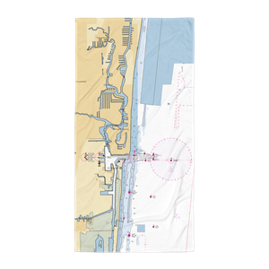 Port 32 Fort Lauderdale (Fort Lauderdale, FL) NOAA Chart Towel