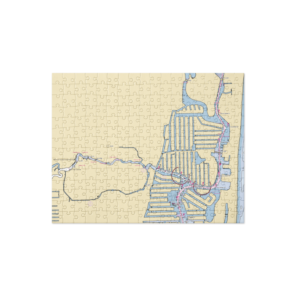 New River Downtown Docks (Fort Lauderdale, FL) NOAA Chart Jigsaw Puzzle 