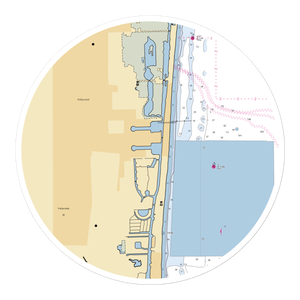 Hollywood Marina (Hollywood, FL) NOAA Chart Sticker