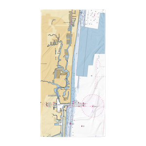 Las Olas Mooring Area (Fort Lauderdale, FL) NOAA Chart Towel