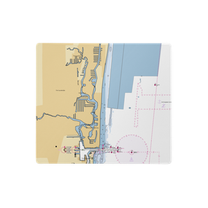 Las Olas Mooring Area (Fort Lauderdale, FL) NOAA Chart  Gaming Mouse Pad