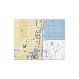 Loggerhead Marina at Aventura (Miami, FL) NOAA Chart Jigsaw Puzzle