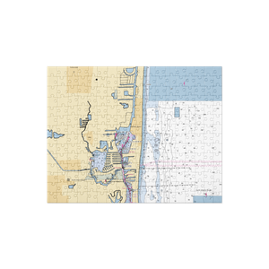 Turnberry Marina (Miami, FL) NOAA Chart Jigsaw Puzzle