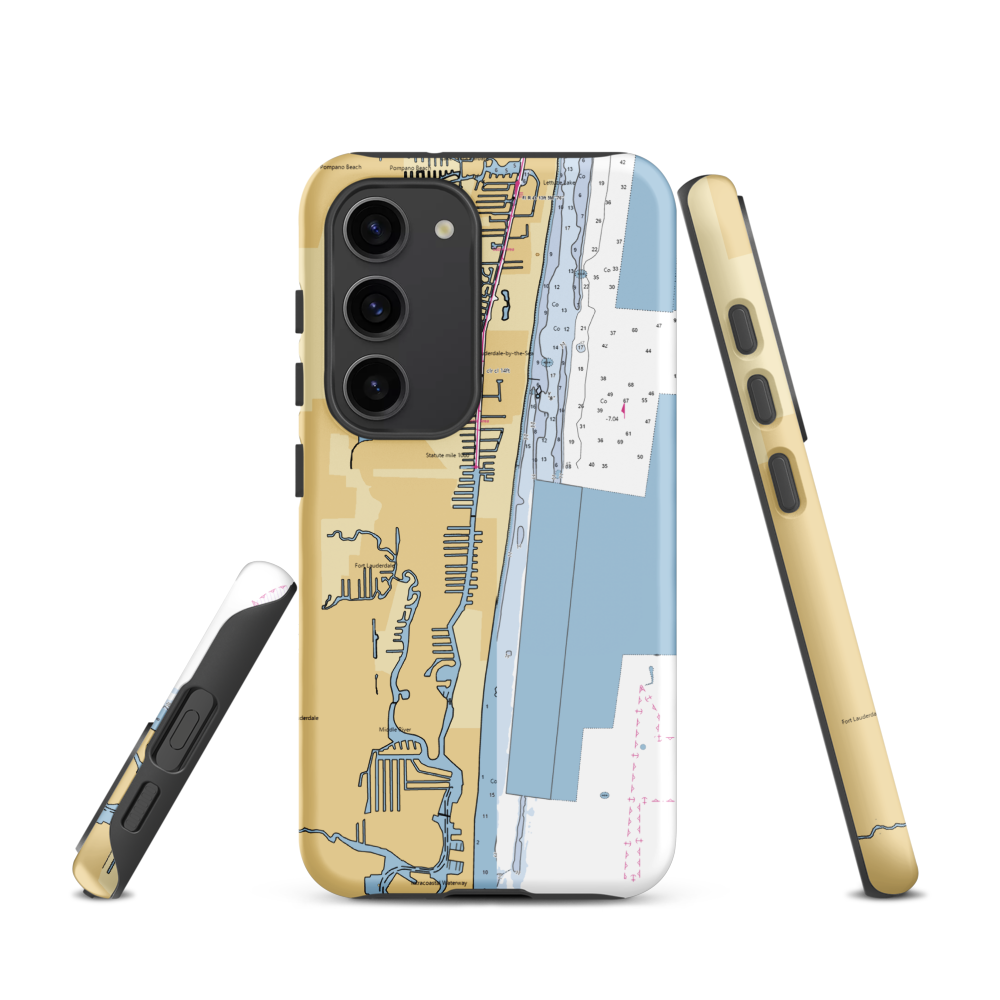 Marina Mar (Fort Lauderdale, FL) NOAA Chart Samsung Phone Case Samsung Galaxy S23 model shown