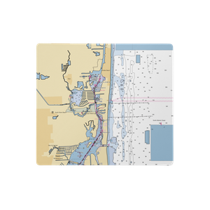 Marina Palms Yacht Club (North Miami Beach, FL) NOAA Chart  Gaming Mouse Pad