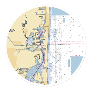 Marina Palms Yacht Club (North Miami Beach, FL) NOAA Chart Sticker