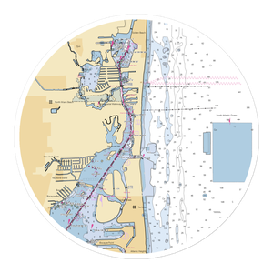 Haulover Marine Center (North Miami Beach, FL) NOAA Chart Sticker