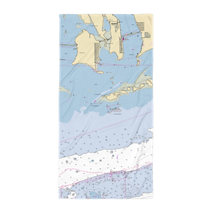 Little Palm Island Resort & Spa (Key West, FL) NOAA Chart Towel