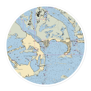 Cudjoe Gardens Marina (Sugarloaf Shores, FL) NOAA Chart Sticker