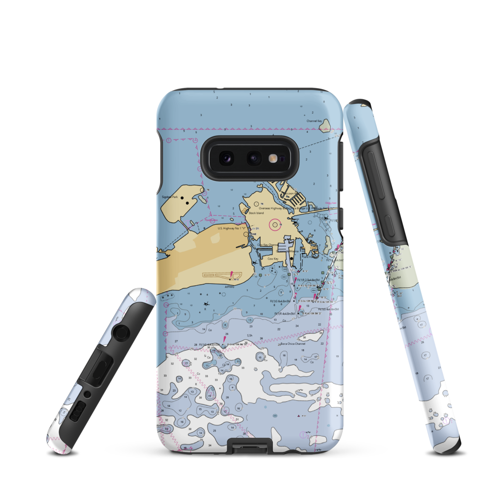 Coconut Mallory Marina & Resort (Sugarloaf Shores, FL) NOAA Chart Samsung Phone Case Samsung Galaxy S10e model shown