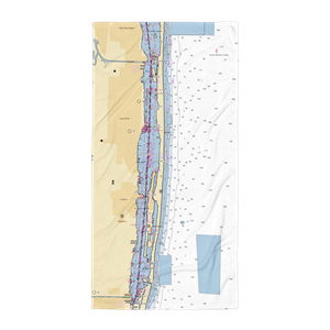 Murrelle Marine (West Palm Beach, FL) NOAA Chart Towel