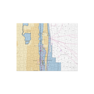 Town of Palm Beach Marina (West Palm Beach, FL) NOAA Chart Jigsaw Puzzle