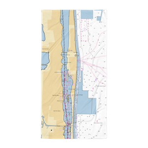 Town of Palm Beach Marina (West Palm Beach, FL) NOAA Chart Towel