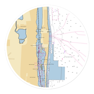 Town of Palm Beach Marina (West Palm Beach, FL) NOAA Chart Sticker