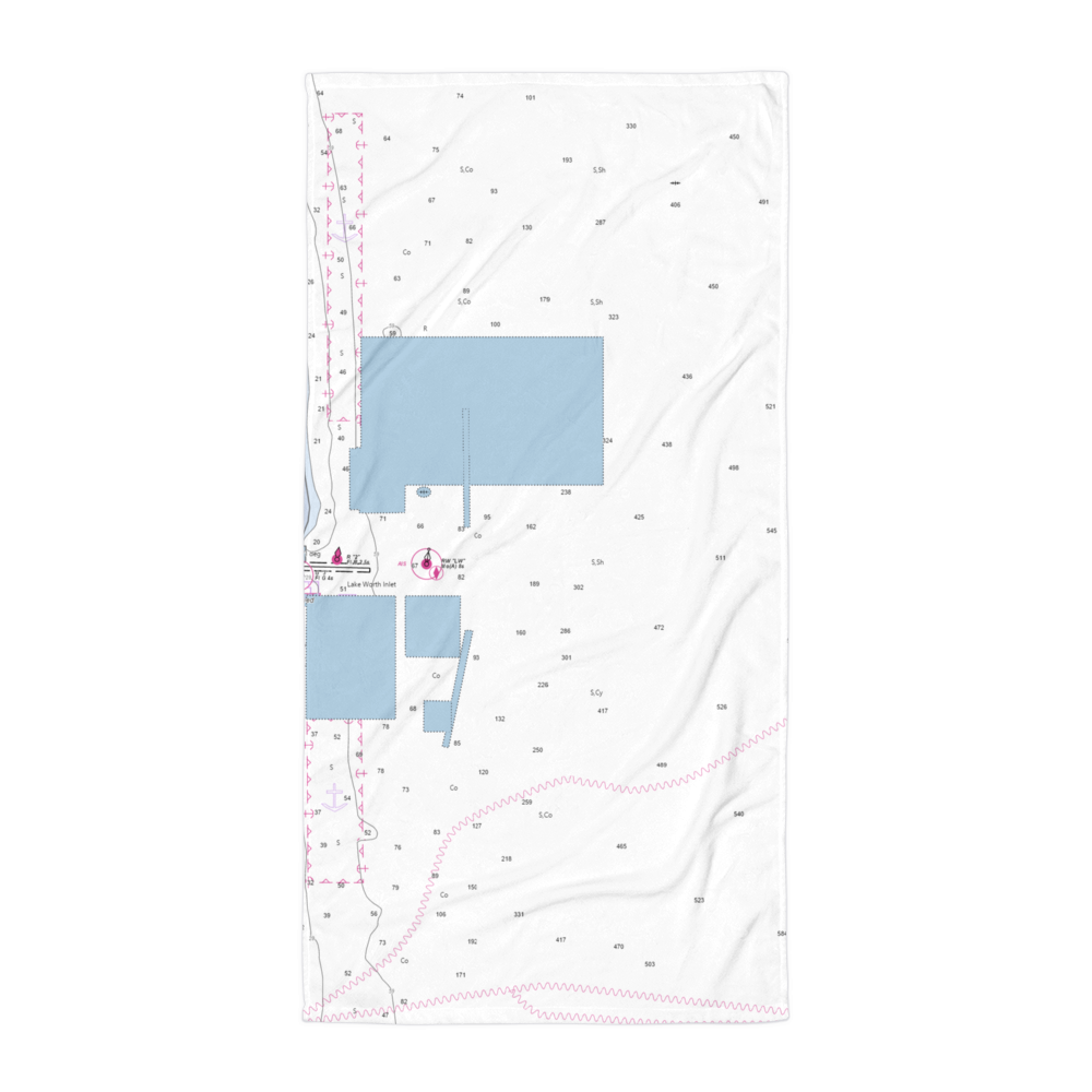 Dockside Petroleum Services, Inc (West Palm Beach, FL) NOAA Chart Towel 