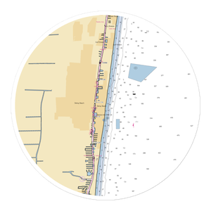 Deck 84 Restaurant and Dock Bar (Delray Beach, FL) NOAA Chart Sticker