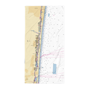 Boca Highland Beach Club and Marina (Boca Raton, FL) NOAA Chart Towel