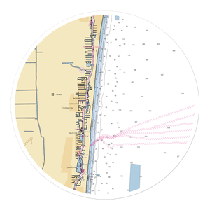 Boca Highland Beach Club and Marina (Boca Raton, FL) NOAA Chart Sticker