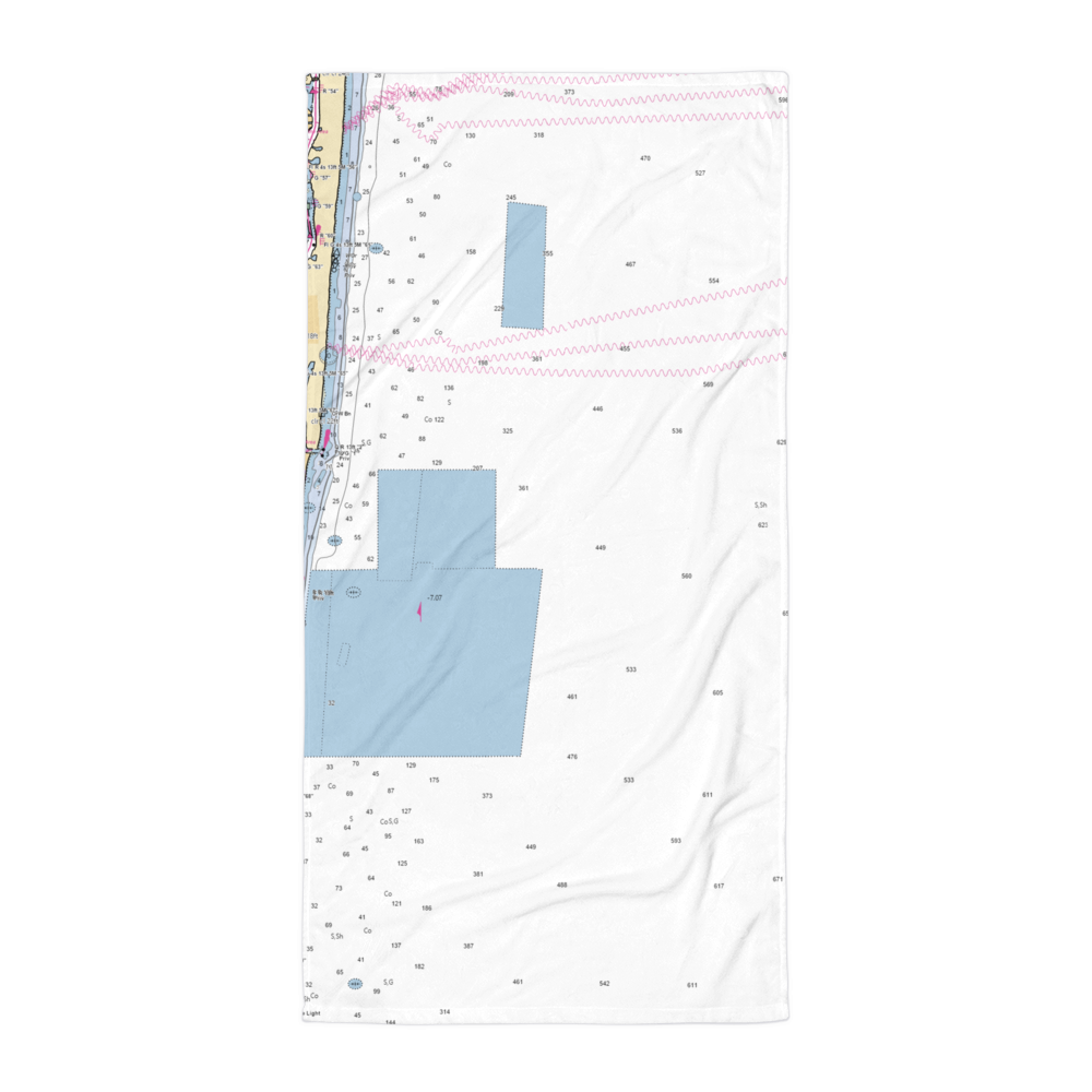 Pennell's Marine (Boca Raton, FL) NOAA Chart Towel 