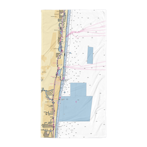 The Boca Raton (Boca Raton, FL) NOAA Chart Towel