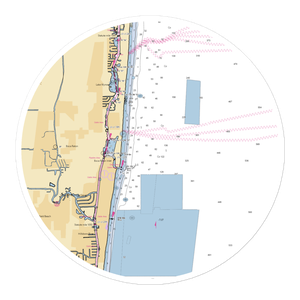 The Boca Raton (Boca Raton, FL) NOAA Chart Sticker