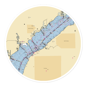 City of Fort Myers Yacht Basin (North Fort Myers, FL) NOAA Chart Sticker