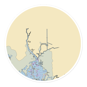 Mullock Creek Marina (Fort Myers, FL) NOAA Chart Sticker