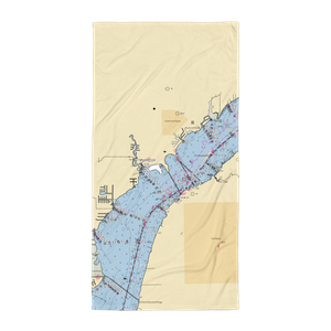 Old Bridge Marina (Cape Coral, FL) NOAA Chart Towel