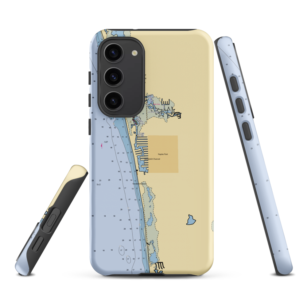 South Bay Marina (Naples, FL) NOAA Chart Samsung Phone Case Samsung Galaxy S23 Plus model shown