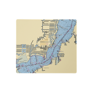 PORT 32 Cape Coral (Fort Myers, FL) NOAA Chart  Gaming Mouse Pad